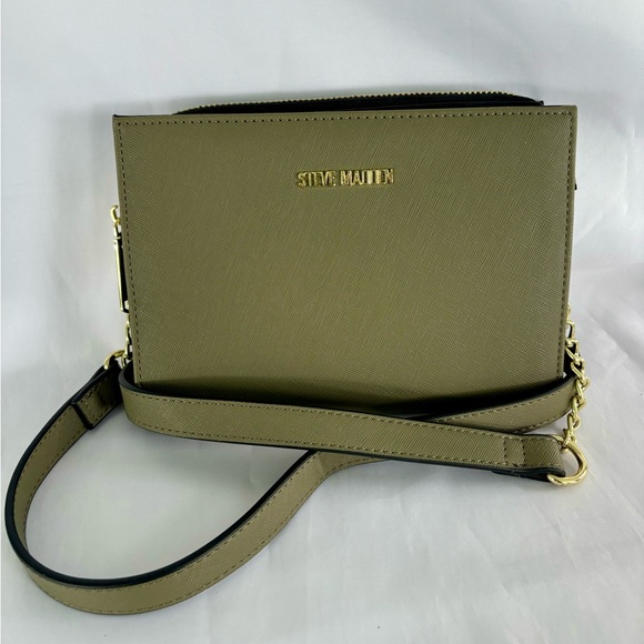 NWOT Steve Madden Crossbody Bag Purse Olive Green - Picture 11 of 14